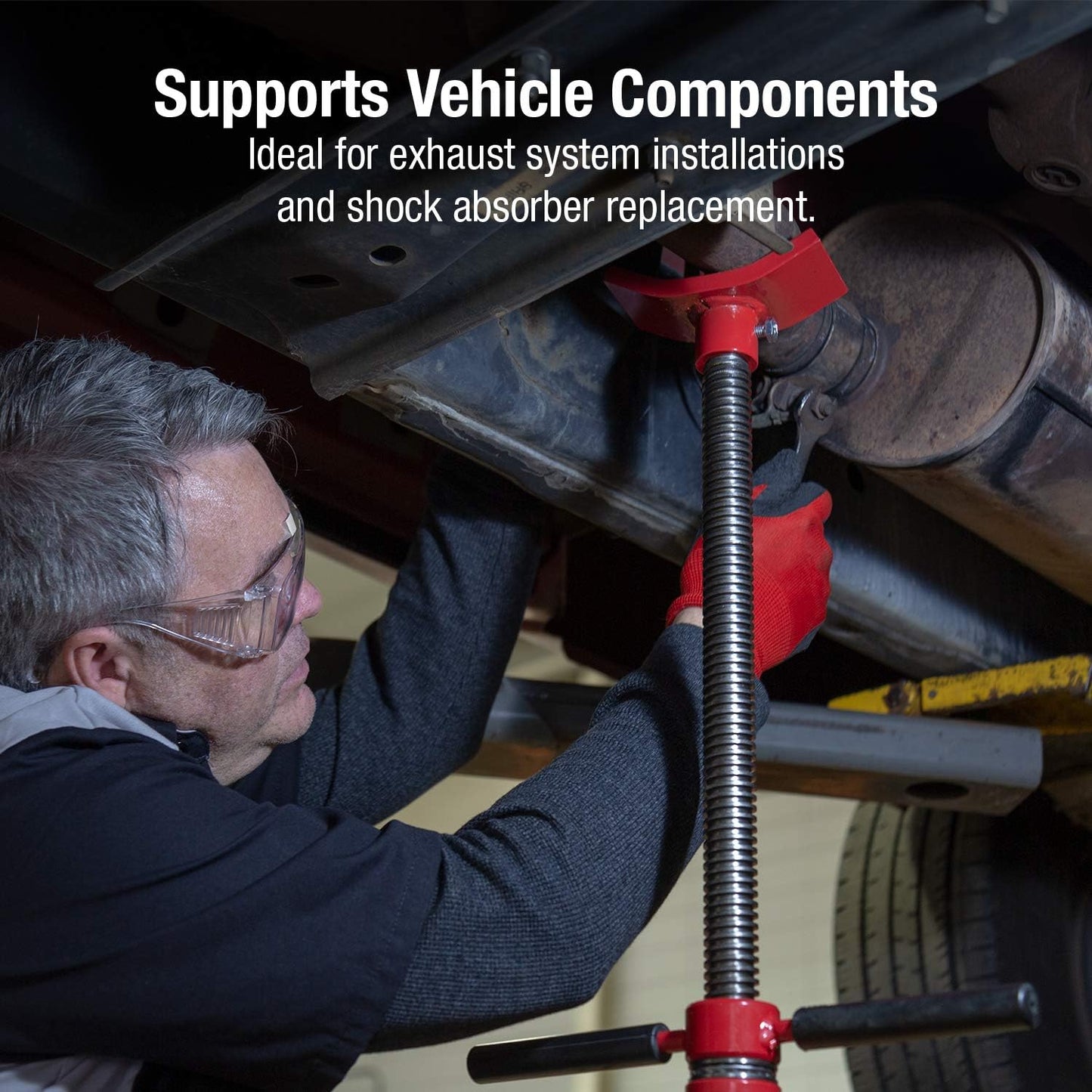 SUNEX Tools 6810A ¾-Ton Underhoist Support Stand with Foot Pedal